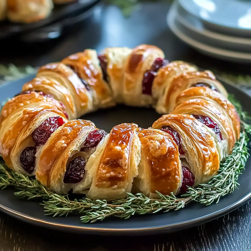 Turkey Cranberry Crescent Ring Recipe