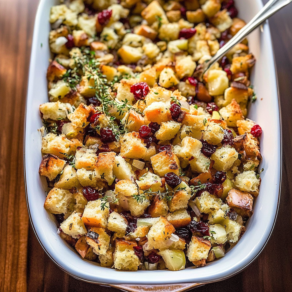 christmas Cranberry Apple Stuffing