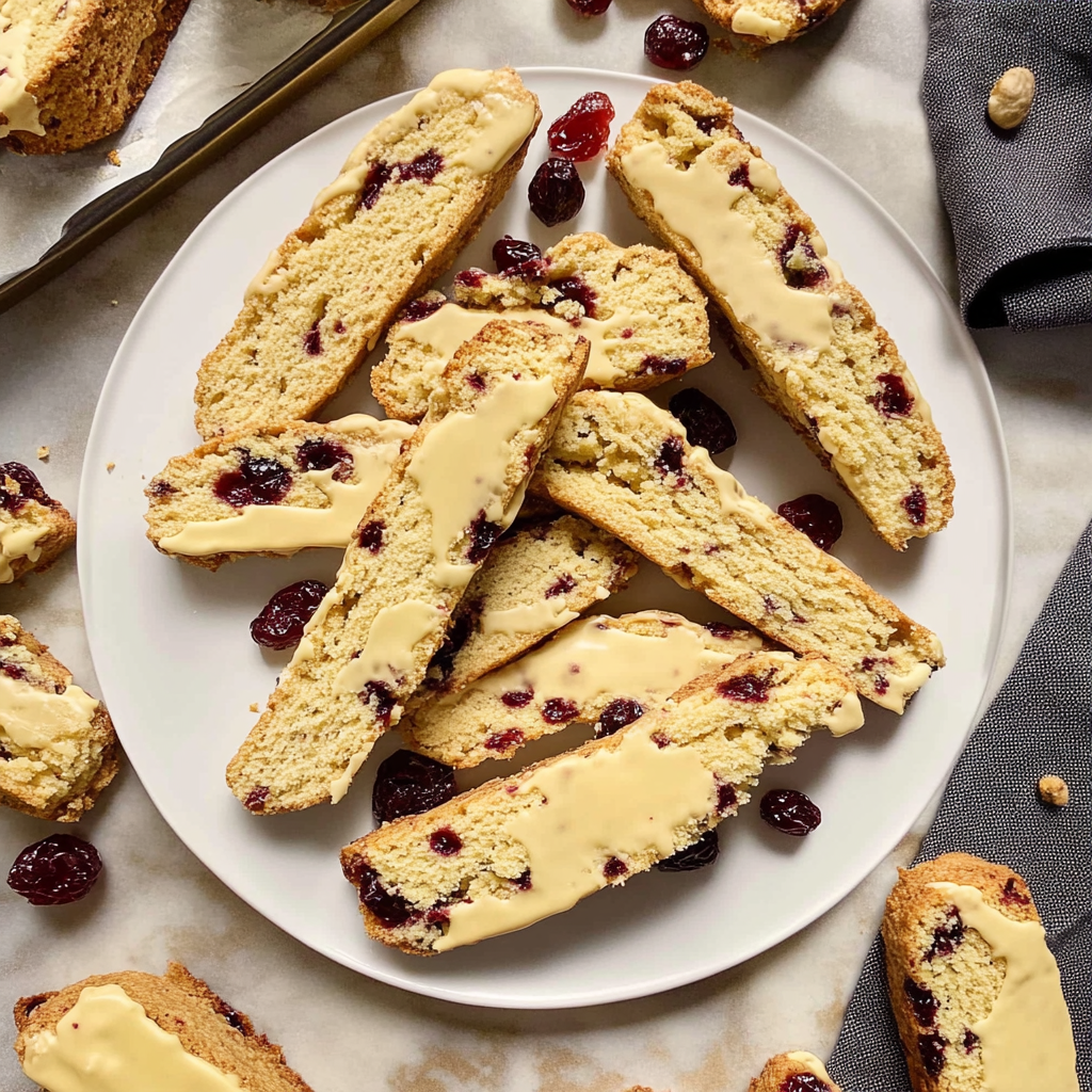 Cranberry Orange Biscotti