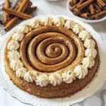 Christmas Giant Cinnamon Roll Cookie Cake