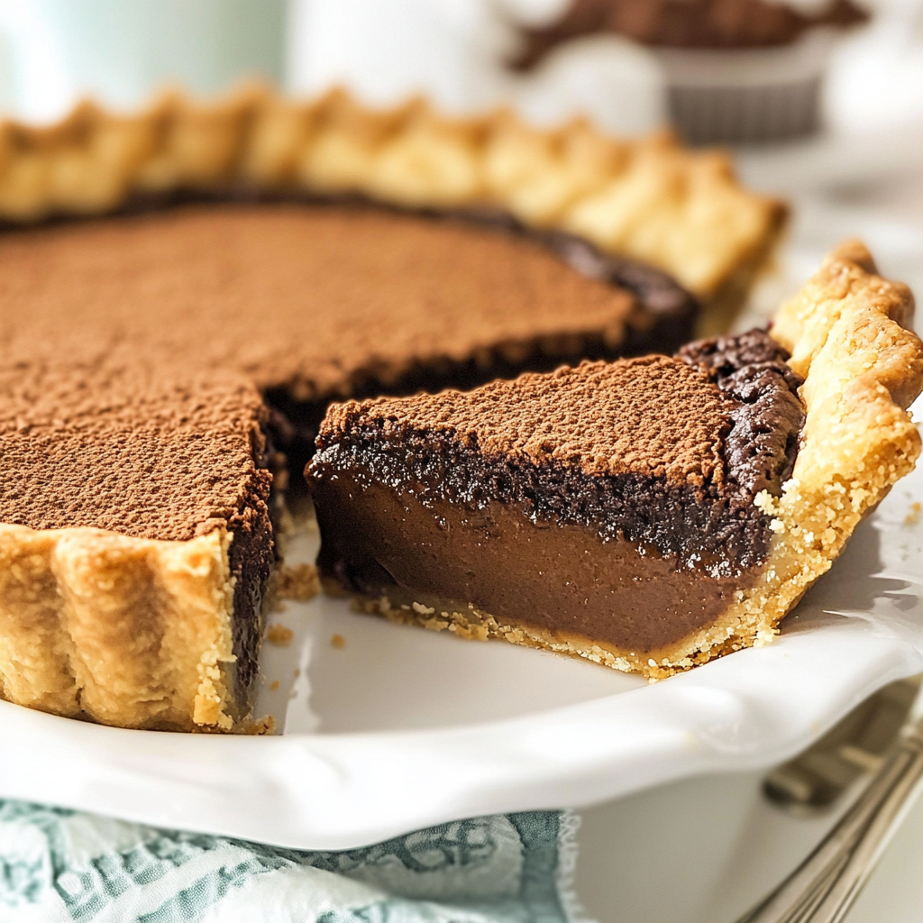 Christmas Chocolate Chess Pie