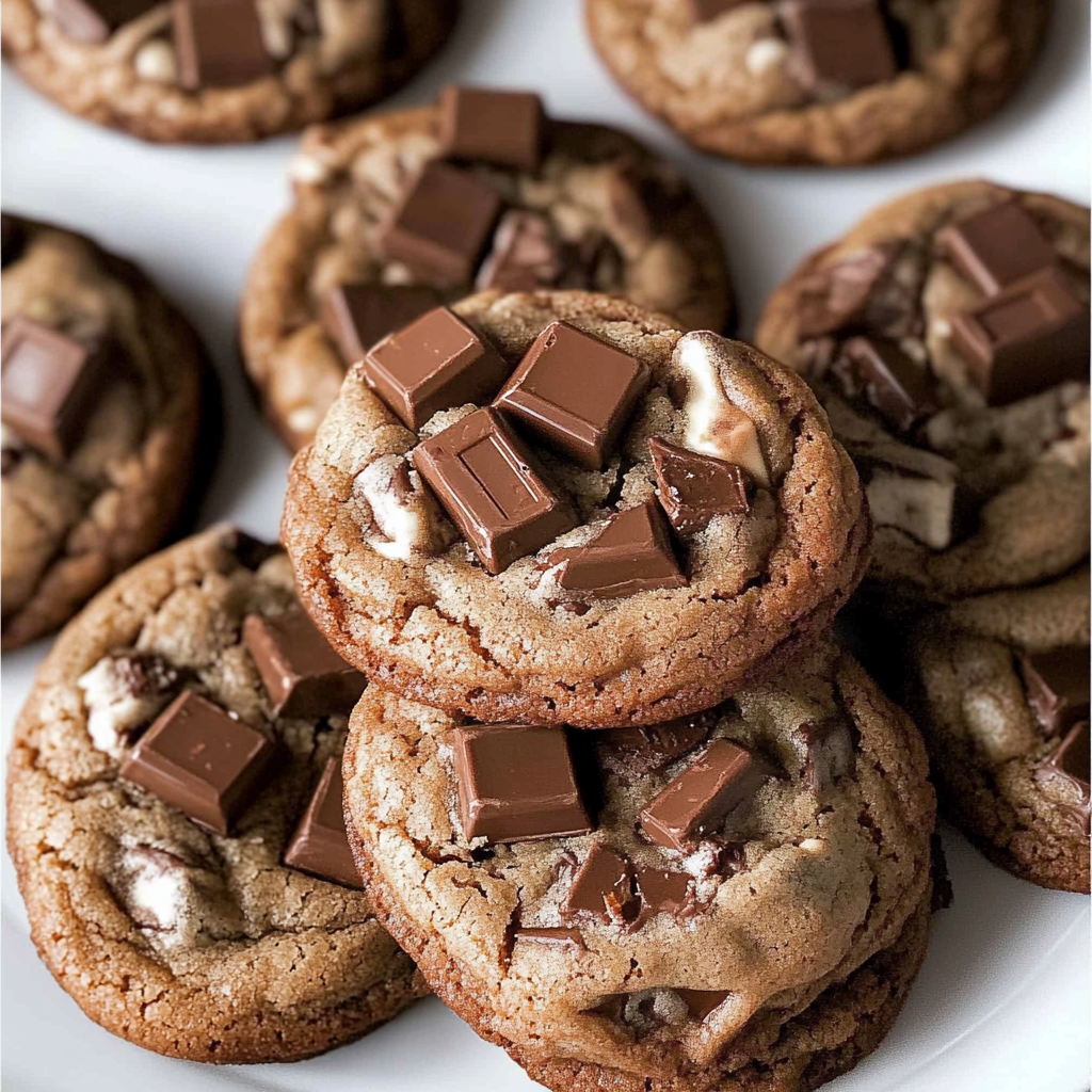 Soft & Chewy Kit Kat Chunk Cookies