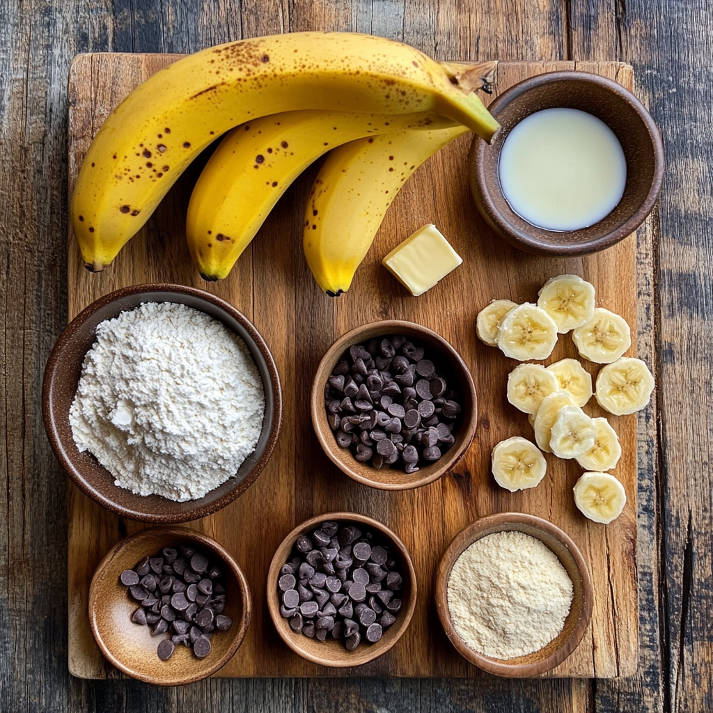 Banana Chocolate Chip Scones ingredients