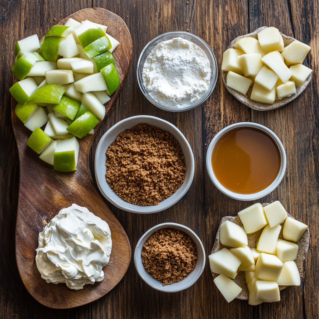 Caramel Apple Cheesecake ingredients