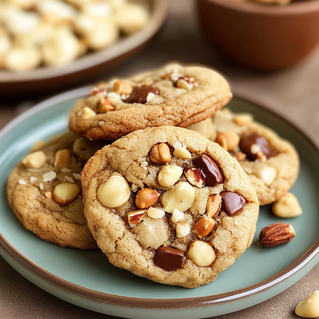 Caramelized Pistachio Brown Butter White Chocolate Chip Cookies for christmas