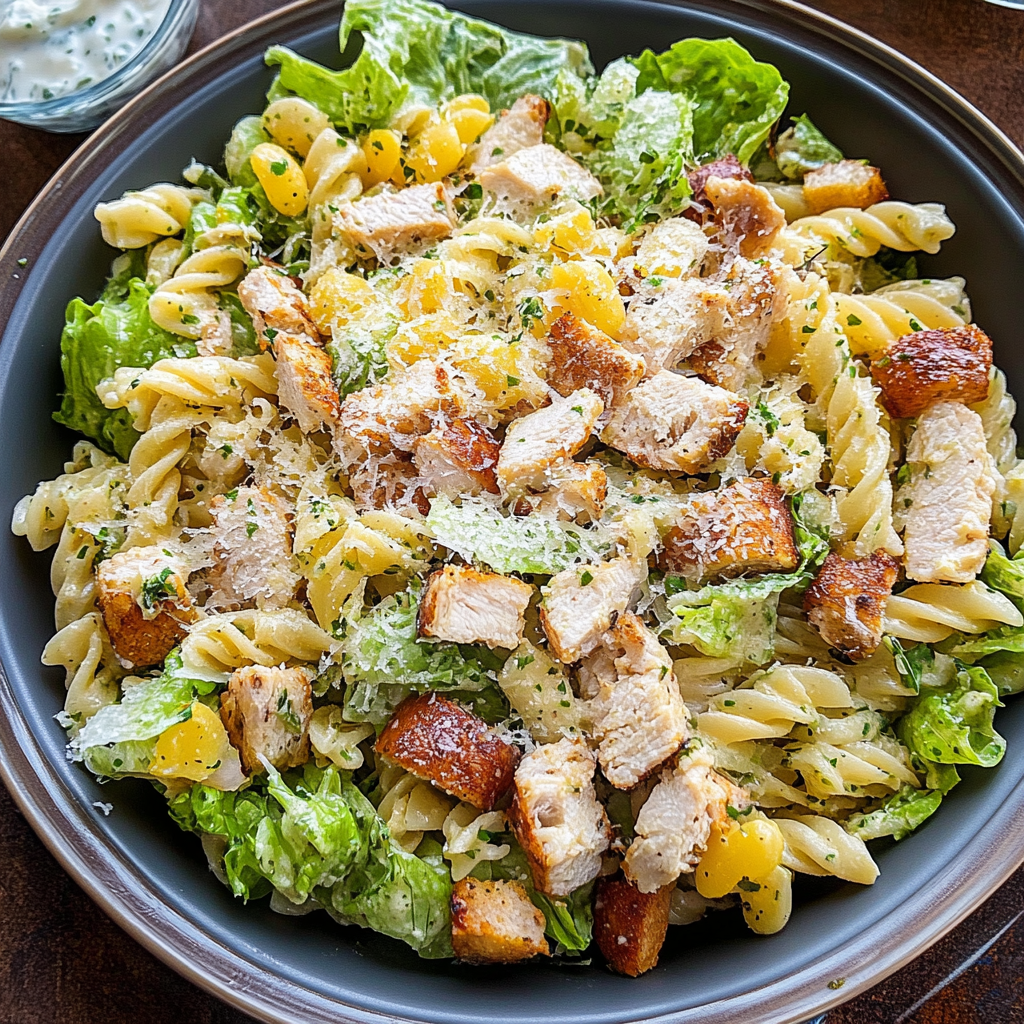 Chicken Caesar Pasta Salad