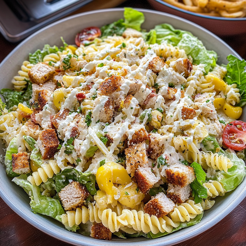 Chicken Caesar Pasta Salad