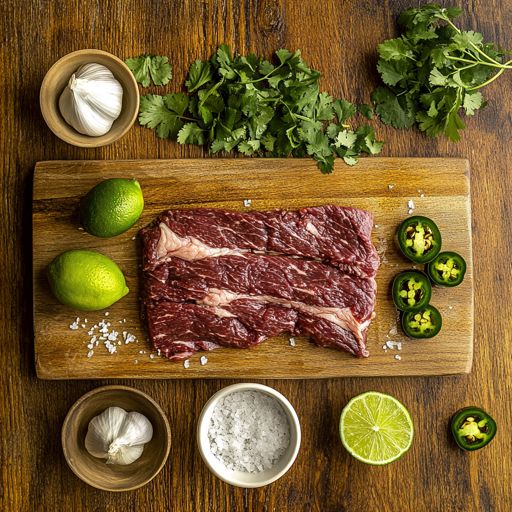 Chili Lime Flank Steak ingredients