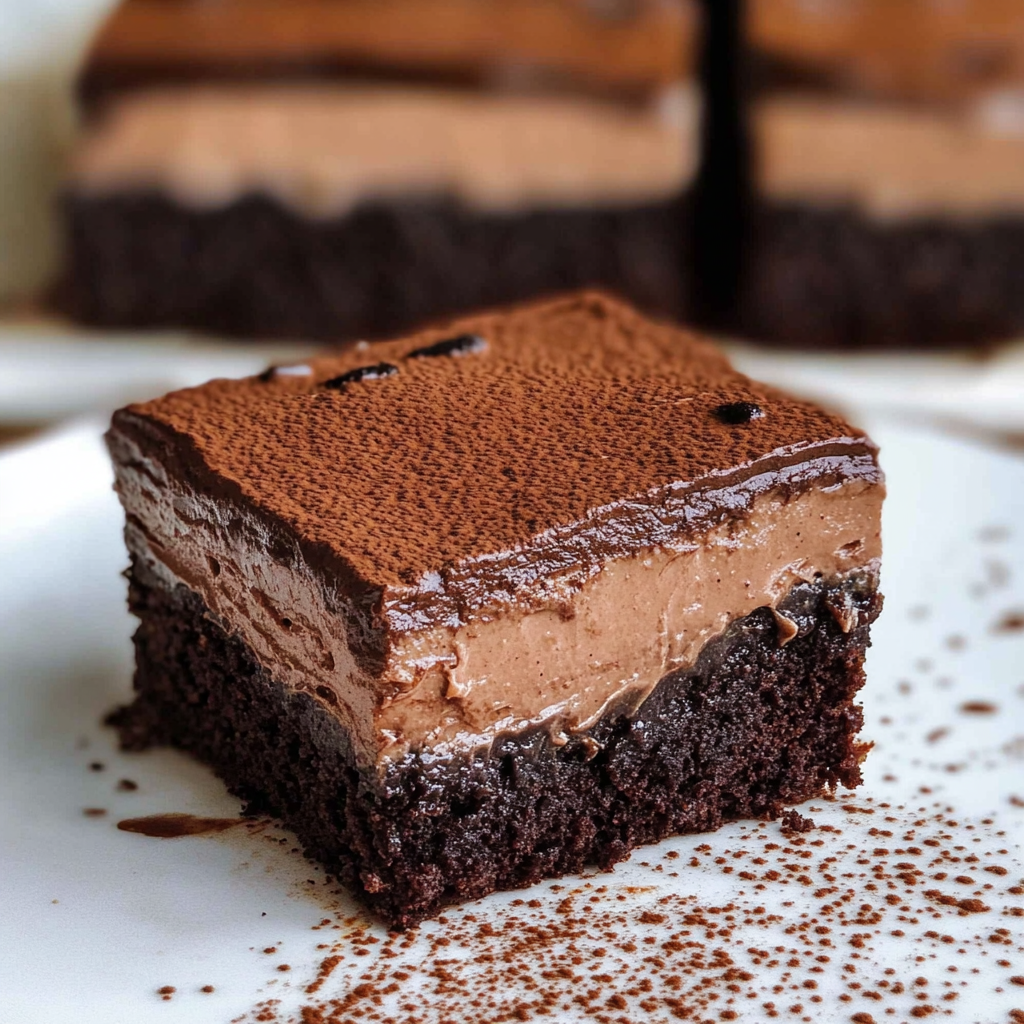 Chocolate Mousse brownies