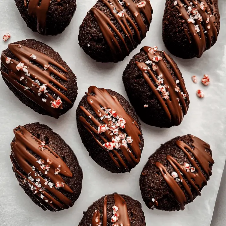 Chocolate Peppermint Madeleines