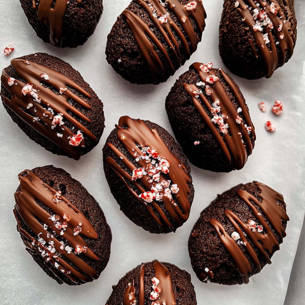 Chocolate Peppermint Madeleines