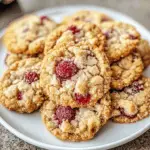 Christmas Buttery Raspberry Crumble Cookies