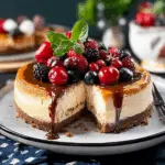 Christmas Chai-Spiced White Chocolate Cheesecake