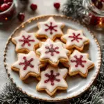 Christmas Cherry Almond Linzer Cookies