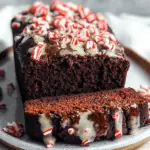 Christmas Chocolate Peppermint Bread Loaf