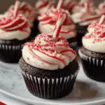 Christmas Chocolate Peppermint Cupcakes
