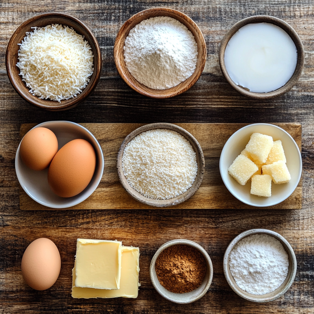 Christmas Coconut Cookies ingredients