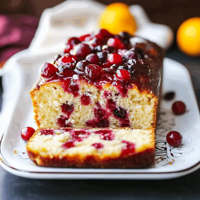 Christmas Cranberry Orange Loaf