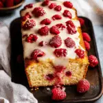 Christmas Glazed White Chocolate Raspberry Loaf