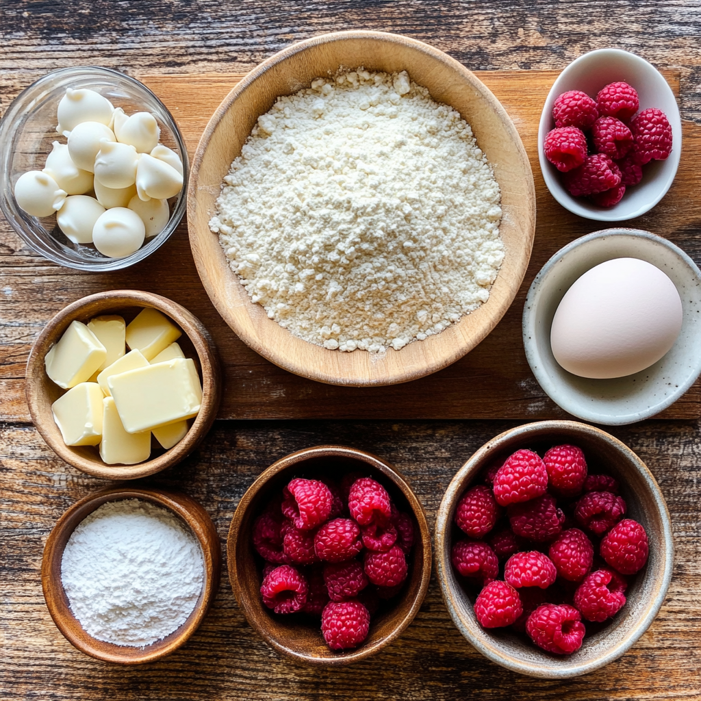Christmas Glazed White Chocolate Raspberry Loaf ingredients
