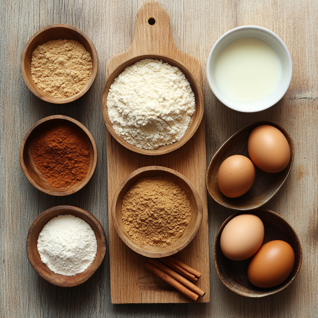 Christmas Mini Cinnamon Muffins ingredients