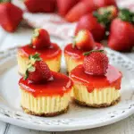 Christmas Mini Strawberry Cheesecakes