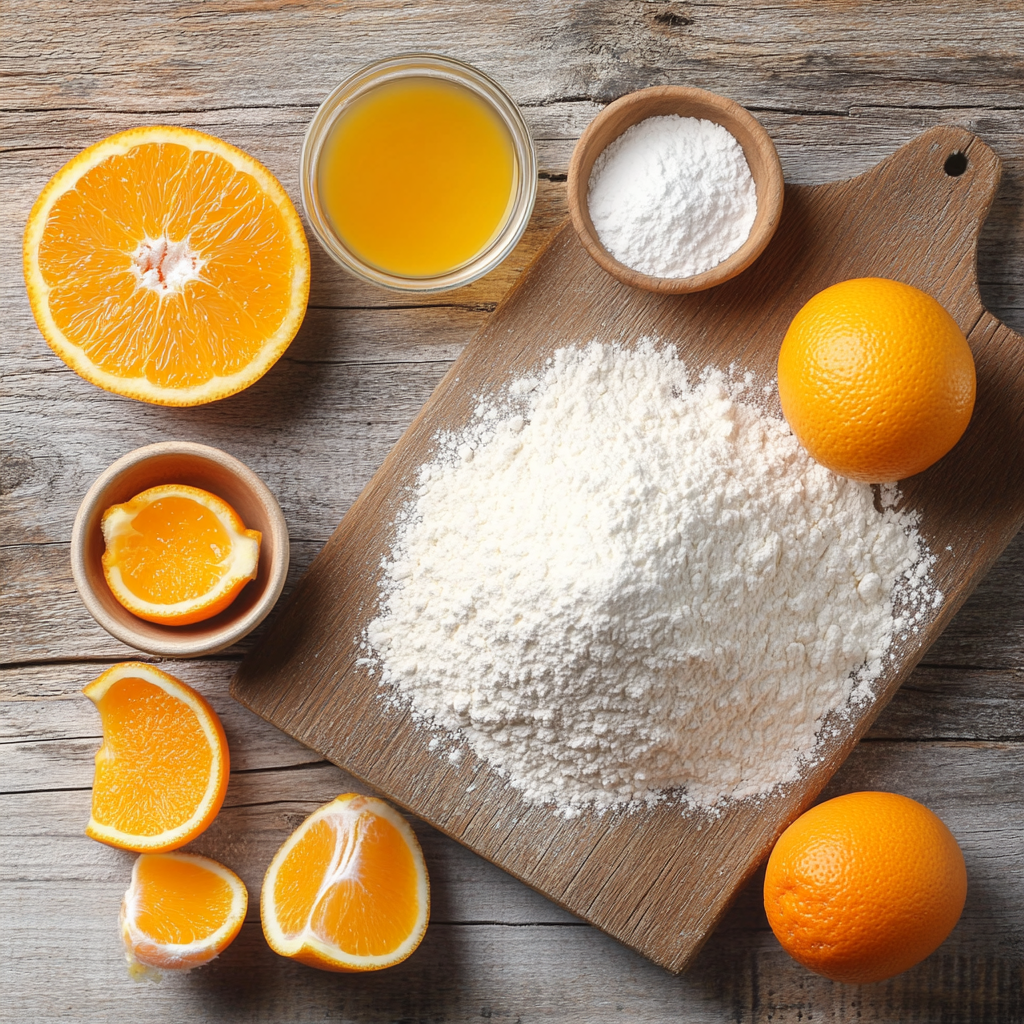 Christmas Orange Chiffon Cake ingredients