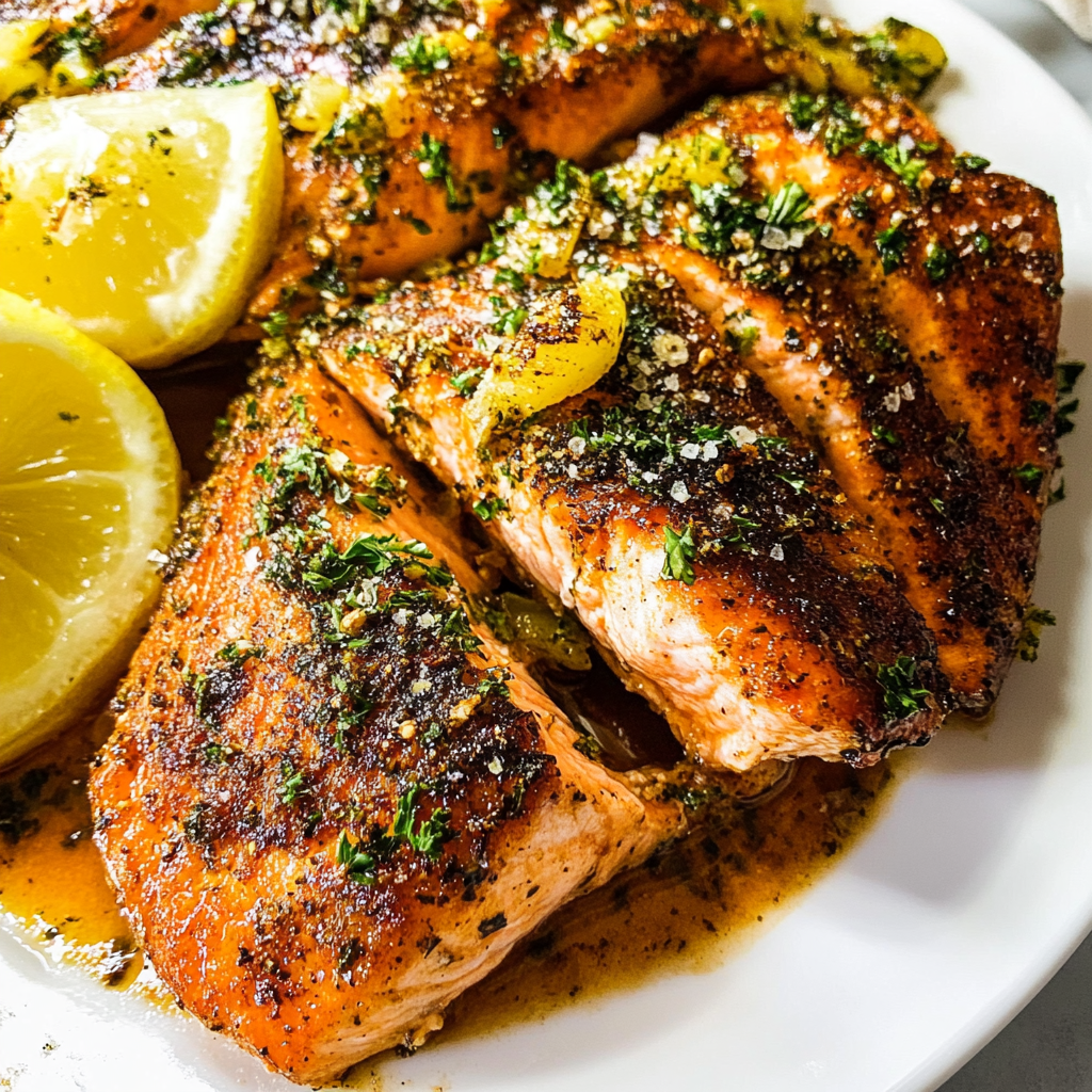 Christmas Oven Baked Salmon Steaks