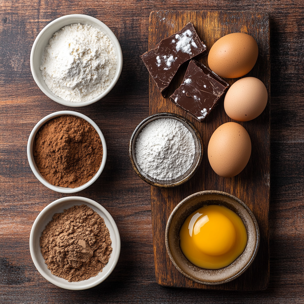 Christmas Peanut Butter Stuffed Brownies ingredients