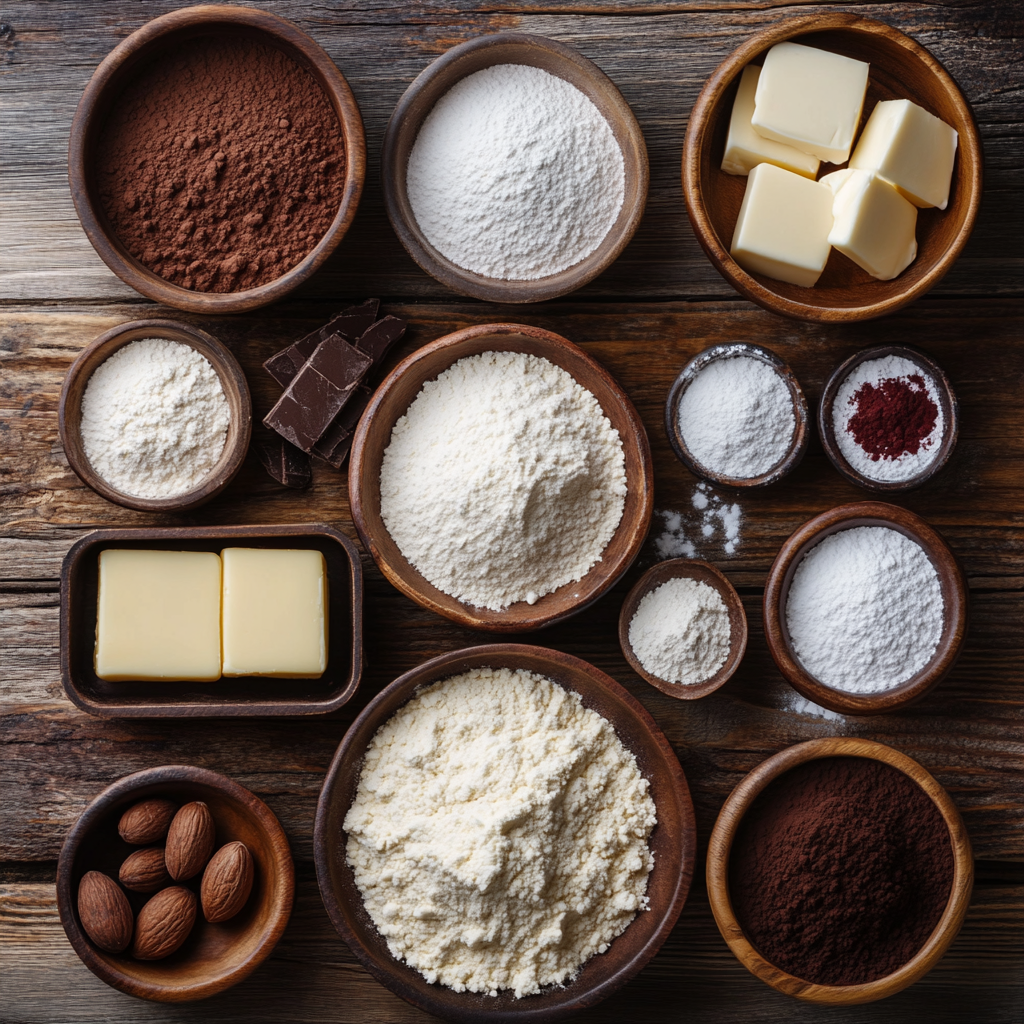 Christmas Red Velvet Layered Cake ingredients