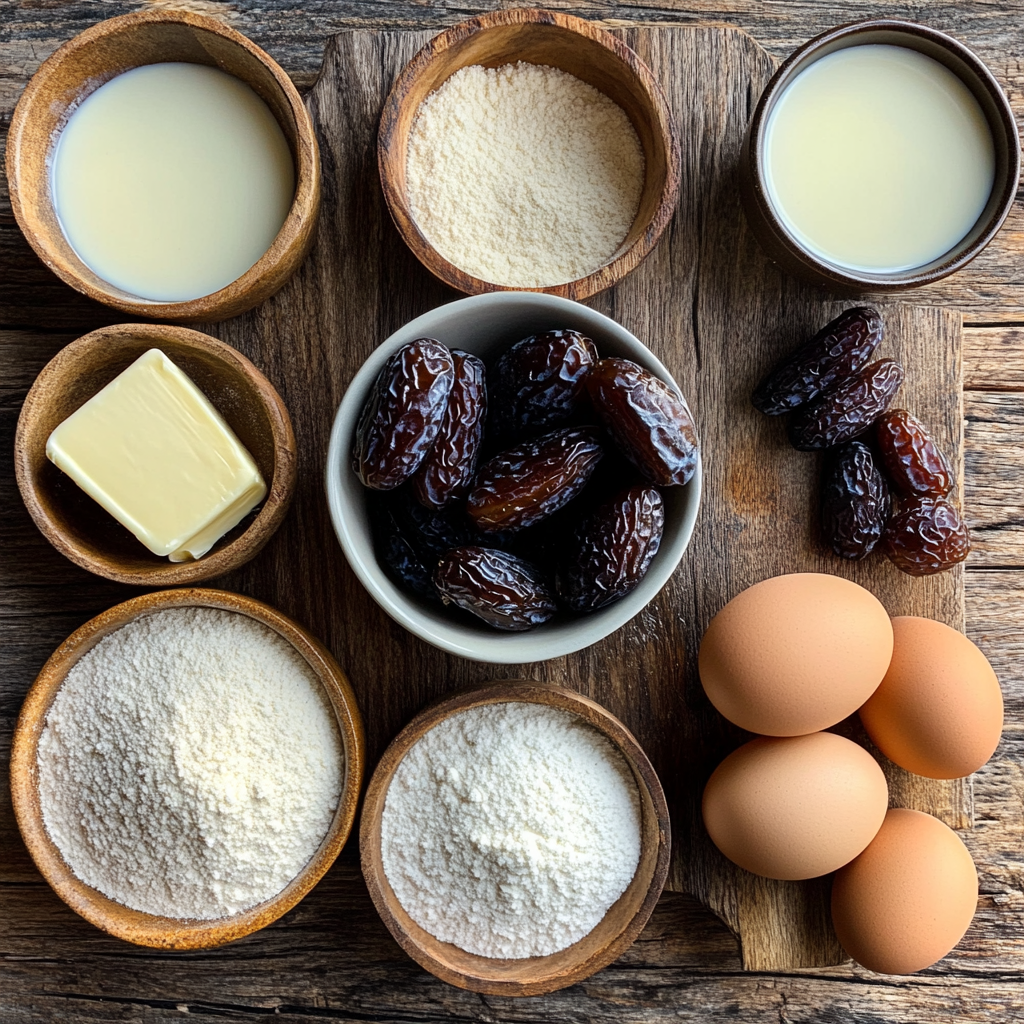 Christmas Slow Cooker Sticky Toffee Pudding ingredients