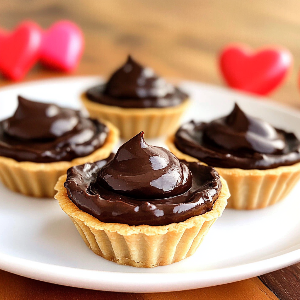 Christmas Spiked Dark Chocolate Ganache Tarts