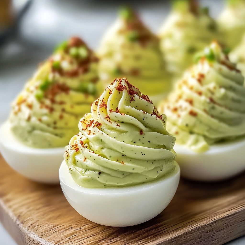 Christmas Tree Deviled Eggs