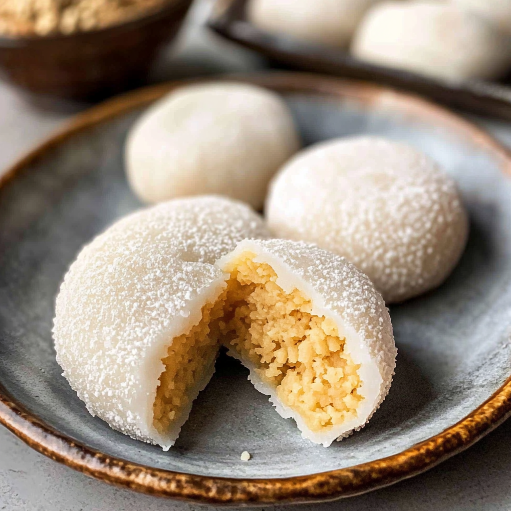 Coconut Peanut Mochi (lo mai chi)