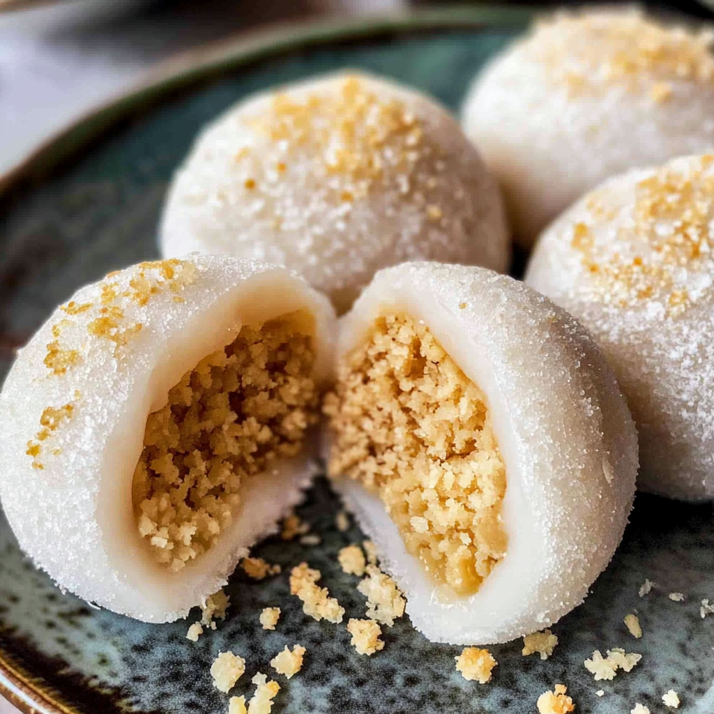 Coconut Peanut Mochi (lo mai chi)
