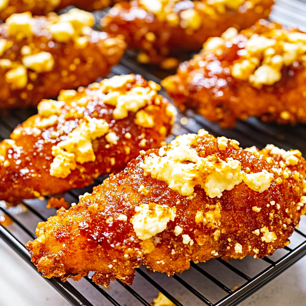 Crispy Hot Honey Feta Chicken