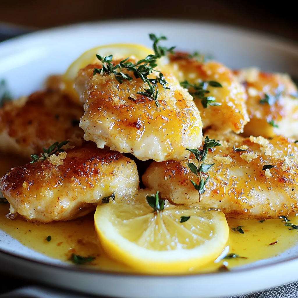 Crispy Zesty Lemon Pecorino Chicken