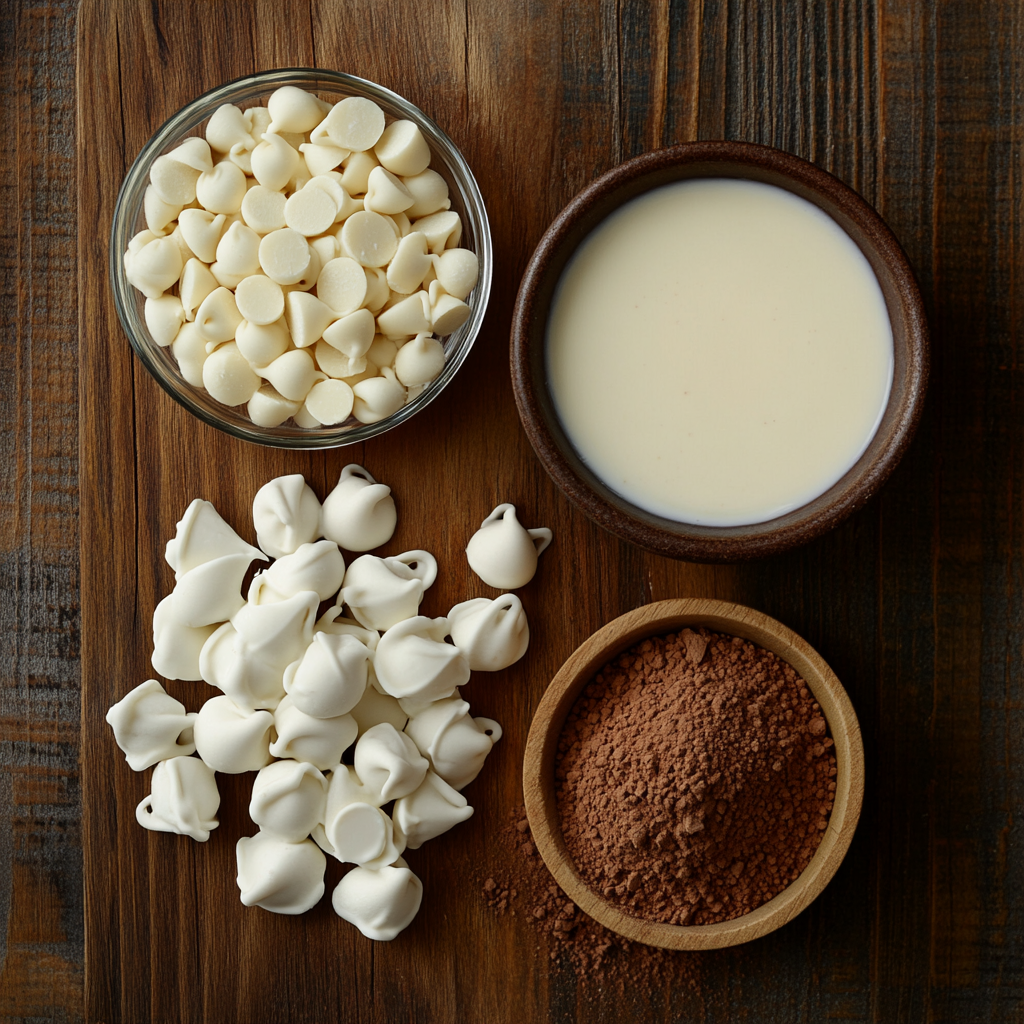 Eggnog Truffles Recipe ingredients