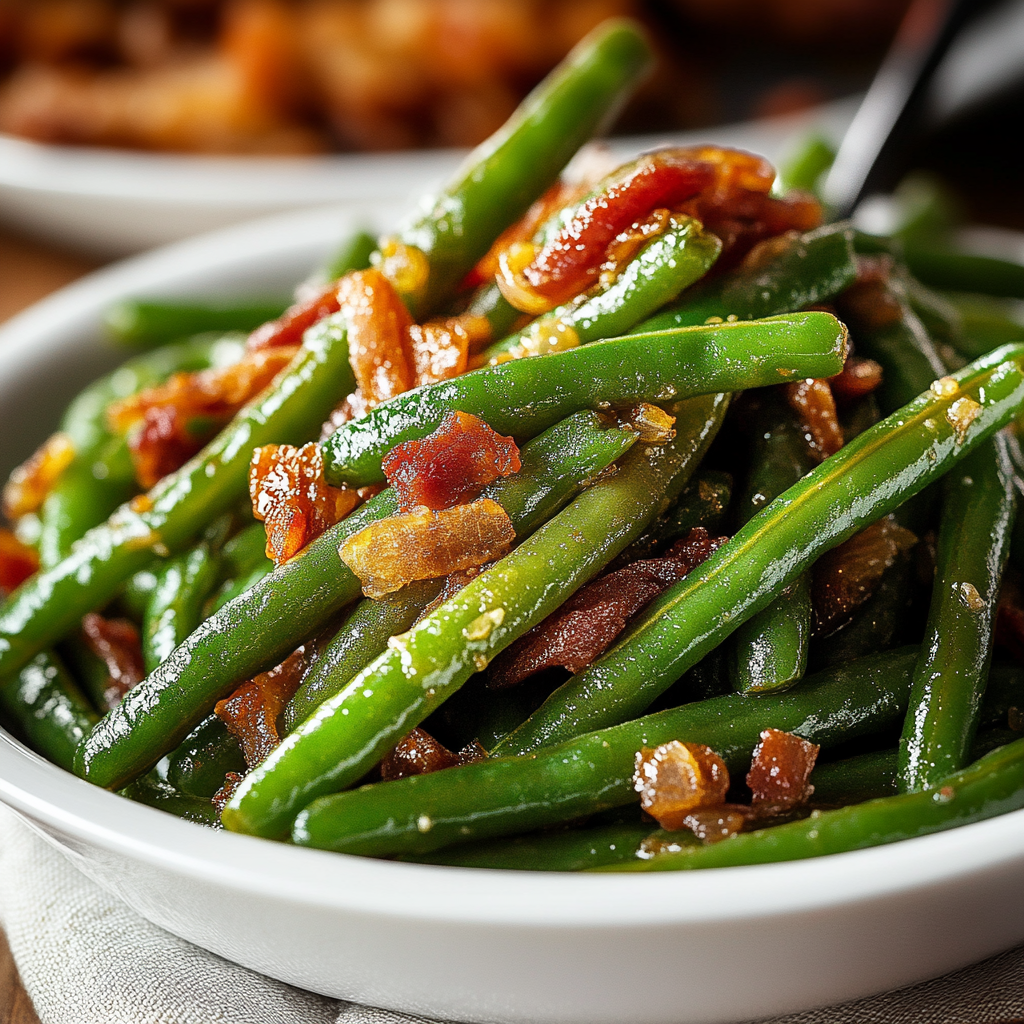 Festive Crack Green Beans