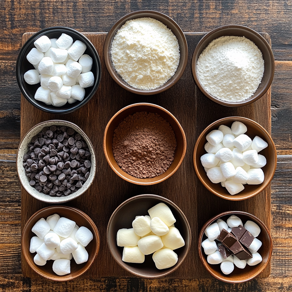 Festive Hot Chocolate Cookies ingredients
