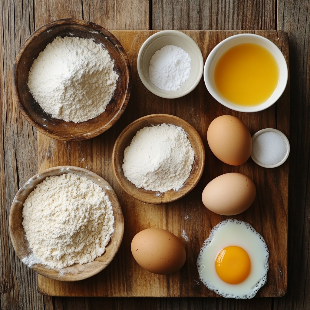 Fluffy Souffle Pancakes ingredients