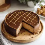 Holiday Chocolate Peanut Butter Cheesecake