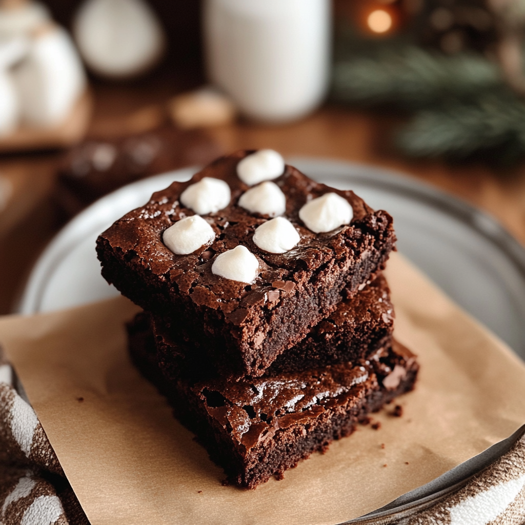 Hot Chocolate Brownies