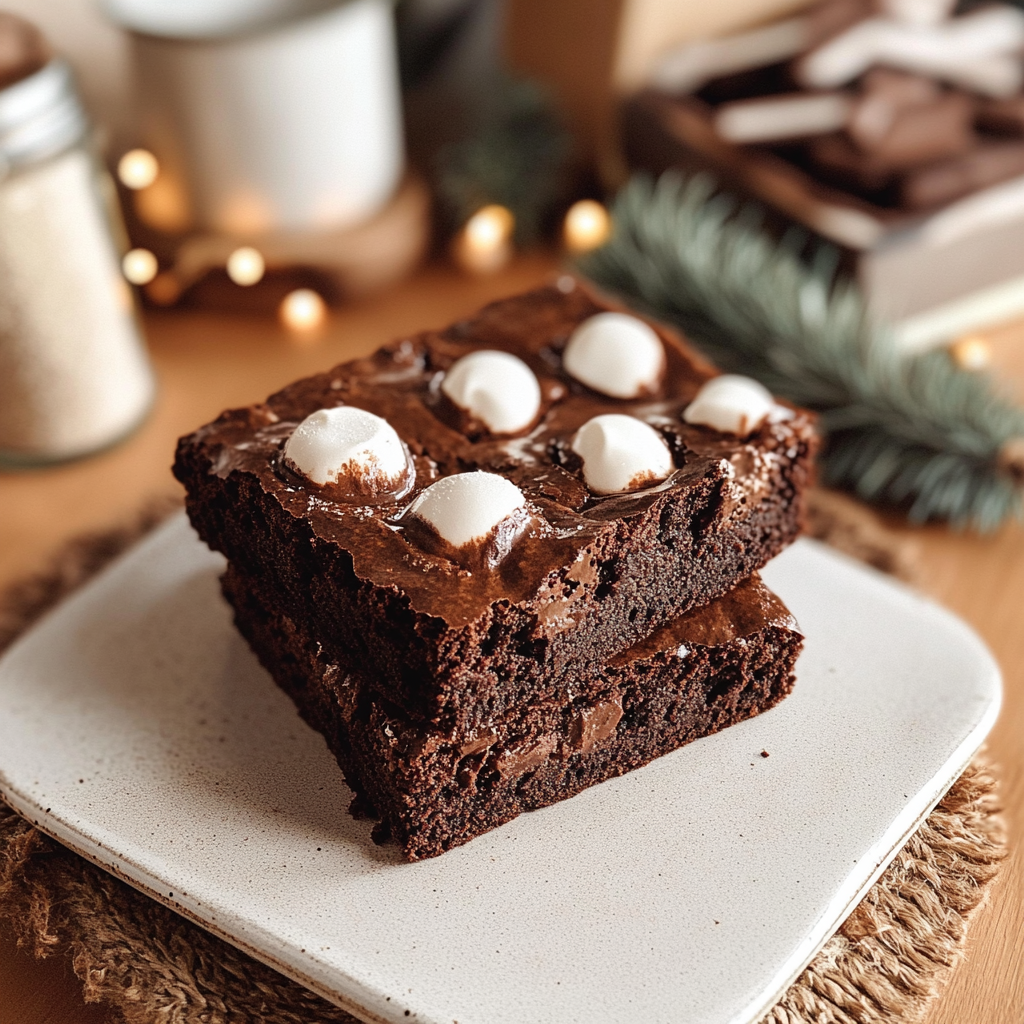 Hot Chocolate Brownies for christmas