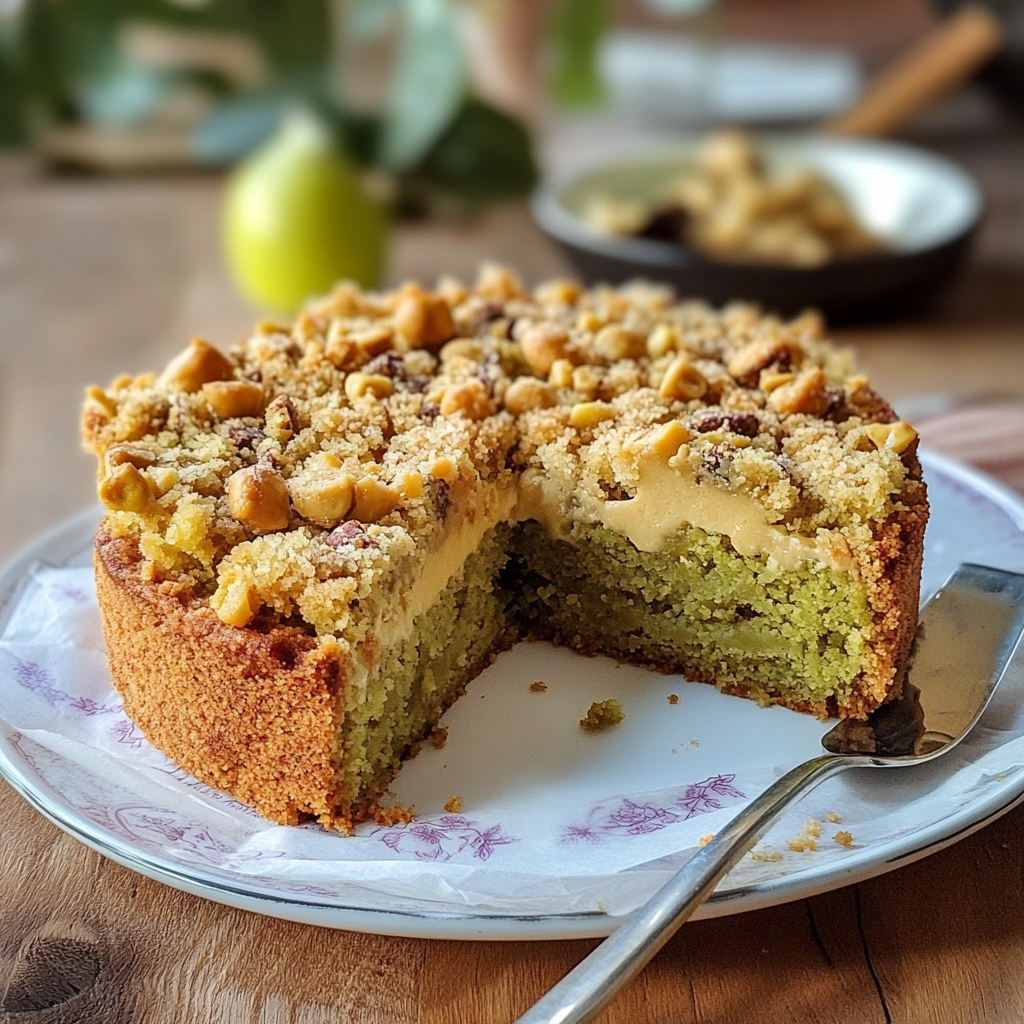 Italian Pistachio Crumb Cake