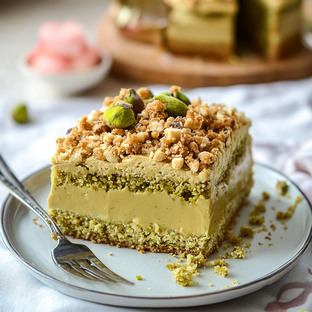 Italian Pistachio Crumb Cake