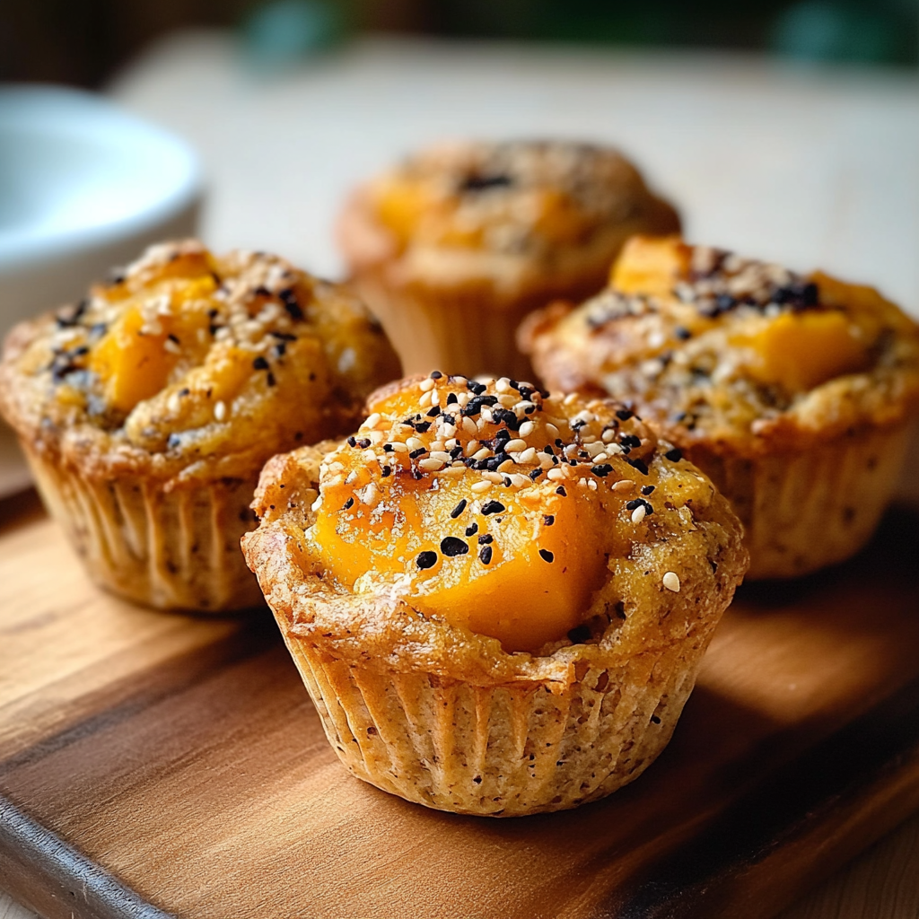 Japanese Sweet Potato and Sesame Muffins