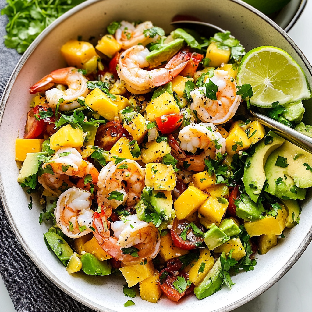 Mango Avocado Shrimp Salad