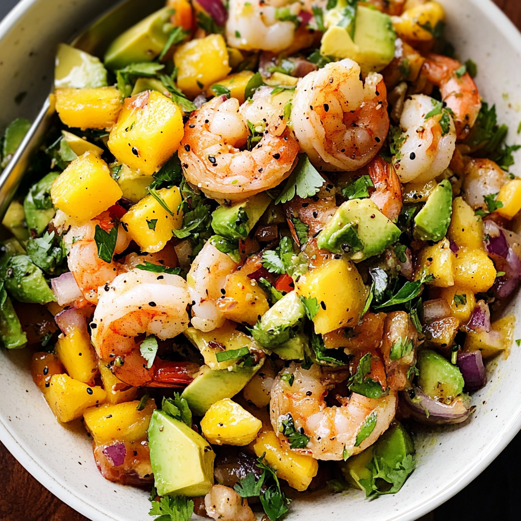 Mango Avocado Shrimp Salad