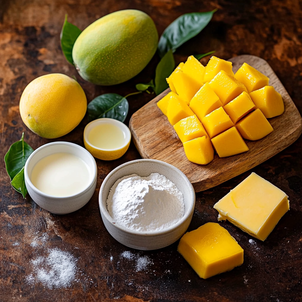Mango Mousse Cake ingredients